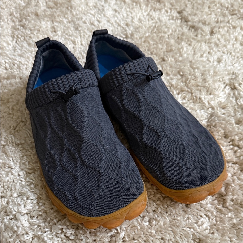 Mens Slip-On Shoes - Gray and Tan